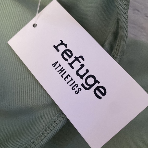 NWT • Refuge Athletics • Green Bodycon Romper - Picture 4 of 4